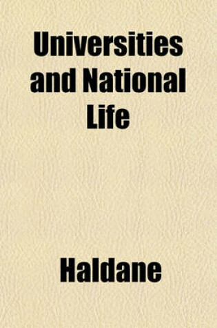 Cover of Universities and National Life