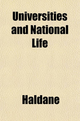 Book cover for Universities and National Life