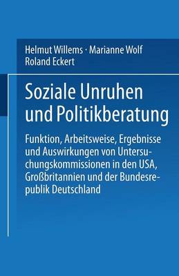 Book cover for Soziale Unruhen und Politikberatung