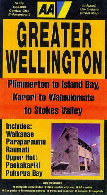 Book cover for Aa Sheet Map: Wellington (Large)