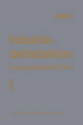 Book cover for Industriebetriebslehre in programmierter Form