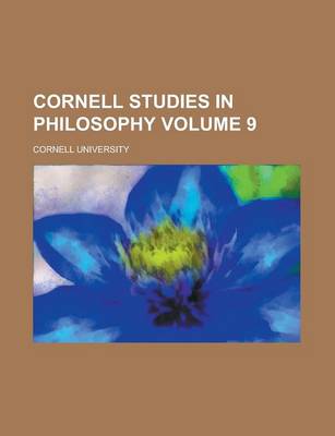 Book cover for Cornell Studies in Philosophy Volume 9