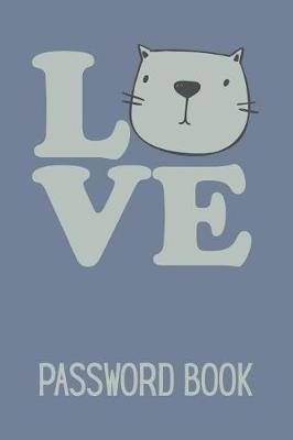 Book cover for Love Cats Password Book