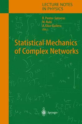 Cover of Statistical Mechanics of Complex Networks