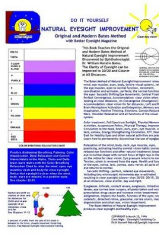 Cover of Do It Yourself - Natural Eyesight Improvement - Original and Modern Bates Method