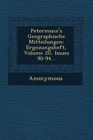 Cover of Petermann's Geographische Mitteilungen