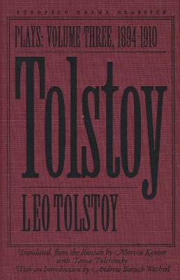 Cover of Tolstoy v. 3; 1894-1910