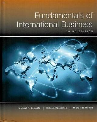 Book cover for Fundamentals of International Business-3rd ed