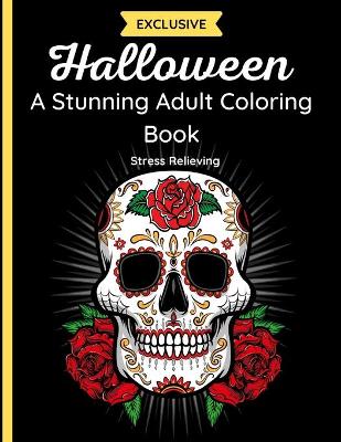 Book cover for Halloween - A Stunning Adult Color Booking