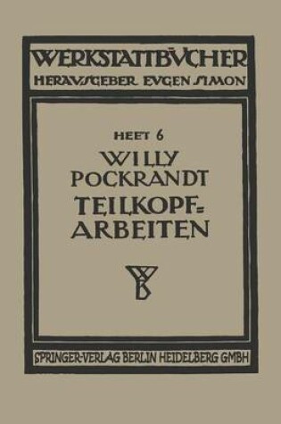 Cover of Teilkopfarbeiten