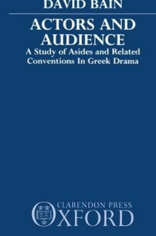 Cover of Actors and Audience