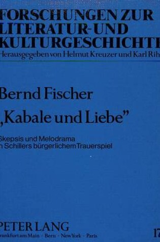 Cover of -Kabale Und Liebe-