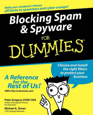 Book cover for Blocking Spam and Spyware For Dummies