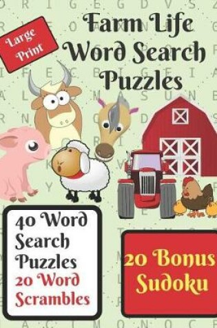 Cover of Farm Life Word Search Puzzle Book