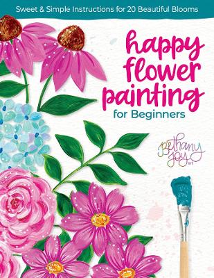 Book cover for Happy Flower Painting for Beginners