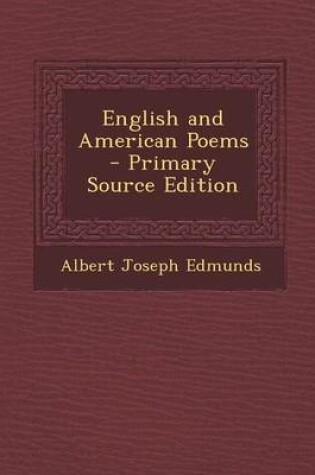 Cover of English and American Poems