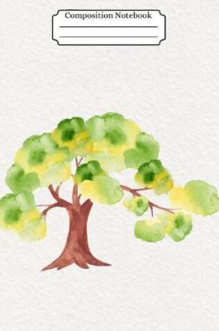 Cover of Composition Notebook Watercolor Tree Design Vol 5