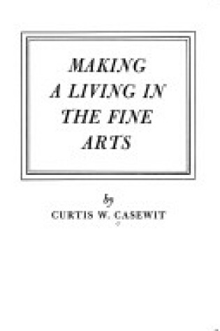 Cover of Making a Living in the Fine Arts