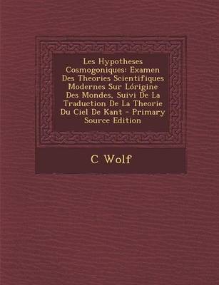 Book cover for Les Hypotheses Cosmogoniques