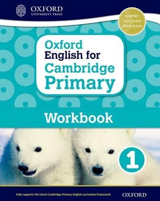 Book cover for Oxford English for Cambridge Primary Workbook 1