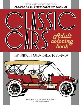 Book cover for Classic Cars Adult Coloring Book #1