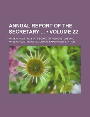 Book cover for Annual Report of the Secretary (Volume 22)