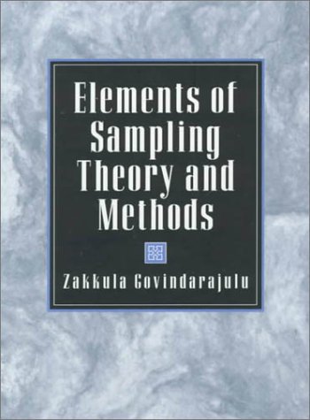 Book cover for Elements of Sampling Theory and Methods