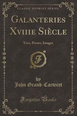 Cover of Galanteries Xviiie Siècle