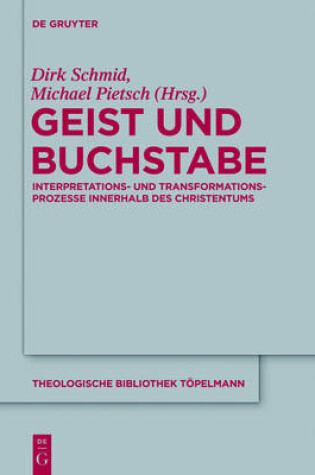 Cover of Geist Und Buchstabe