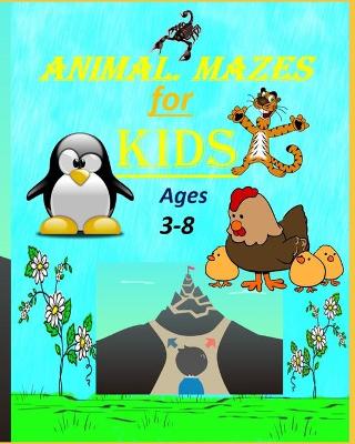 Book cover for Animal Mazes for kids