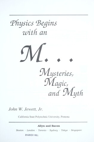 Cover of Physics Begins with M...Mysteries Magic