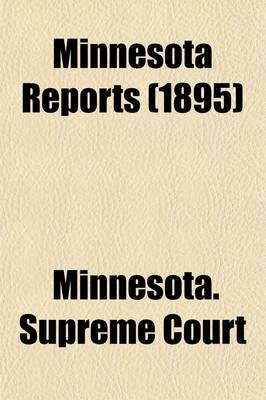 Book cover for Minnesota Reports (Volume 1-4)