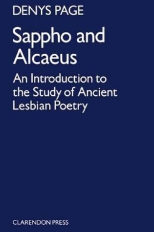 Cover of Sappho and Alcaeus