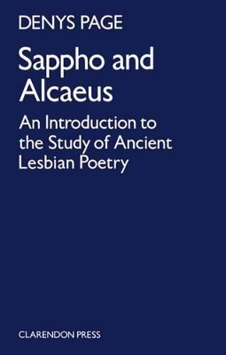 Cover of Sappho and Alcaeus