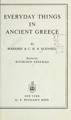 Book cover for Everyday Things in Ancient Greece