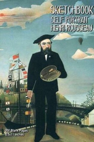 Cover of Sketchbook - Self Portrait - Henri Rousseau