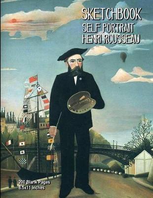 Book cover for Sketchbook - Self Portrait - Henri Rousseau