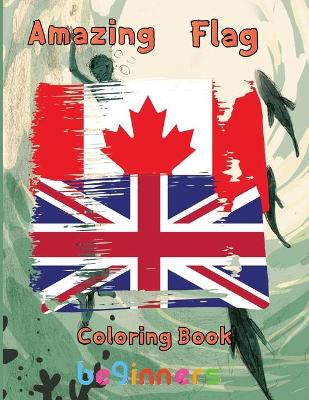 Book cover for Amazing Flag Coloring Book beginners