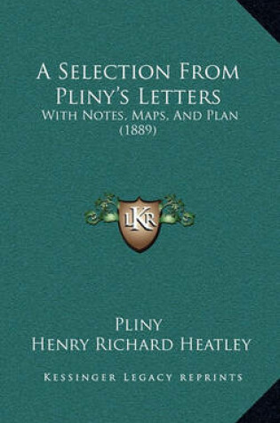 Cover of A Selection from Pliny's Letters