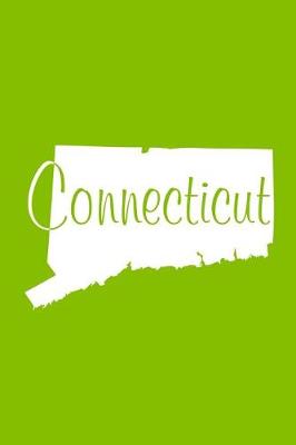 Book cover for Connecticut - Lime Green Lined Notebook with Margins