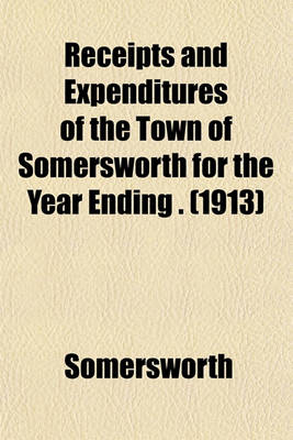 Book cover for Receipts and Expenditures of the Town of Somersworth for the Year Ending . (1913)