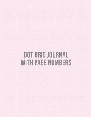 Cover of Dot Grid Journal with Page Numbers