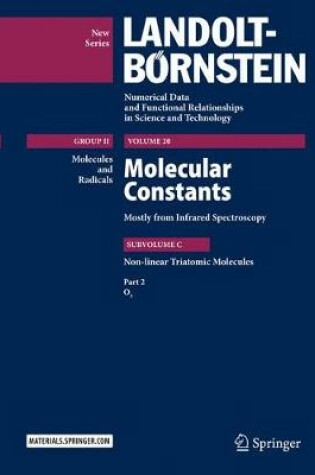 Cover of Molecular Constants Mostly from Infrared Spectroscopy