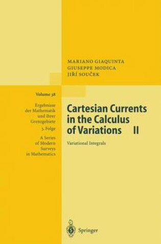 Cover of Cartesian Currents in the Calculus of Variations II