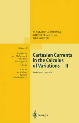 Cover of Cartesian Currents in the Calculus of Variations II