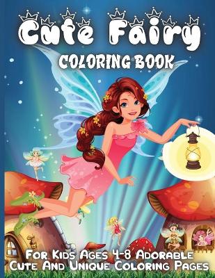 Book cover for Cute Fairy Coloring Book