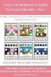Book cover for Printable Preschool Worksheets (Full color brain teasing puzzles for kids - Vol 1)