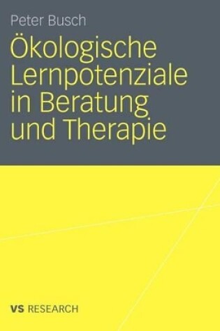 Cover of Ökologische Lernpotenziale in Beratung und Therapie