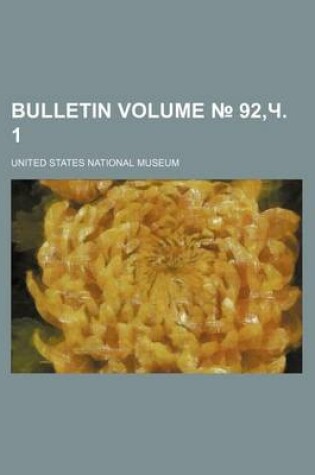 Cover of Bulletin Volume 92, . 1