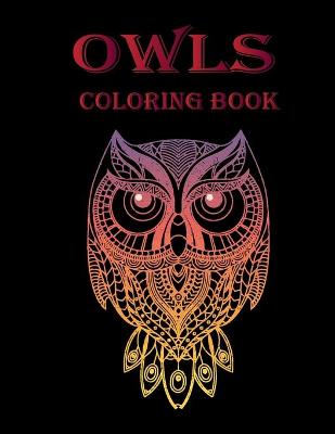 Book cover for Owls Coloring Book